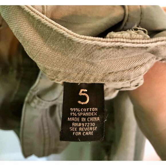 Almost Famous Brown Khaki Distressed Skinny Jeans - Junior's 5 - Picture 4 of 6